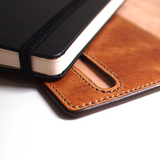 5" x 8.25" Moleskine Notebook Cover - Large size (camel leather, fully lined) Notebook cover - KAMEL